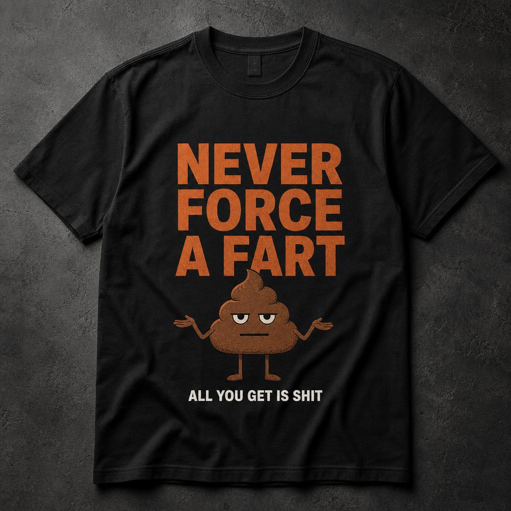 Never Force a Fart tee